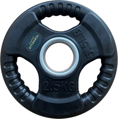 Tornello sports Tri-Grip 2,5 kg platen met rubberen coating van Tornello Sports