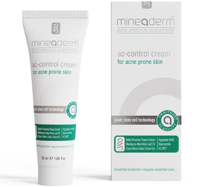 Mineaderm Advanced Acne Spot Treatment Cream with Regenistem Red Rice, Tea Tree Oil and Multivitamin Complex | Reduces acne and oil | Moisturizing, soothing formula for sensitive