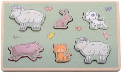Johntoy zachte voelpuzzel Mike en Molly dieren speelgoed.