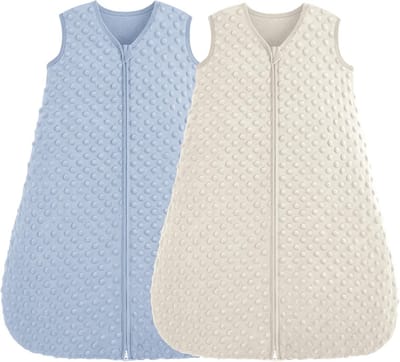 Set van 2 Baby Slaapzakken 12-18 Maanden - Katoen 1.5 TOG - Herfst/Winter - Zacht & Warm