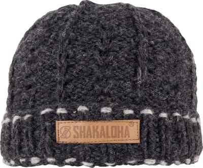 Shakaloha Gebreide Wollen Muts Heren & Dames Beanie Hat van schapenwol met polyester fleece voering - Bowl Beanie Antracite Unisex - One Size Wintermuts