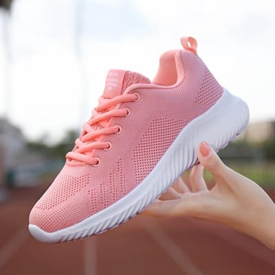 Dames Sneaker Mesh Ademend Casual Hardlopen Sportschoenen Zomer Joggen Wandelschoenen Dames Platform Sneakers Damesschoen 36 pink