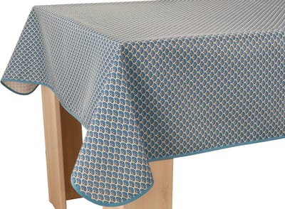 Tafelkleed anti-vlek Vanesse bleu 240 x 150 cm - Bonne et Plus tafellaken - Woonkamer decoratie