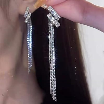Nieuwe Modetrend Uniek Ontwerp Elegante Delicate Lange Kwast Opaal Bloem Oorbellen Vrouwen Hoge Sieraden Feestgeschenken Groothandel