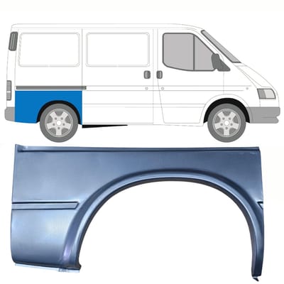 Reparatiepaneel achterspatbord voor Ford Transit 1986-2000 / Rechts