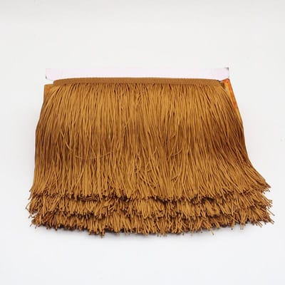 Veer 10 Yards 15cm Lang Kwastje Franje Rand Kantlint Kwastjes Voor Gordijnen Jurken Franjes Voor Naaien Afwerkingen Accessoires Ambachten 5 yards bruin