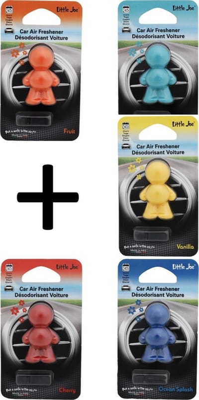 Little Joe - luchtverfrisser voor de auto - 5 pack mix
