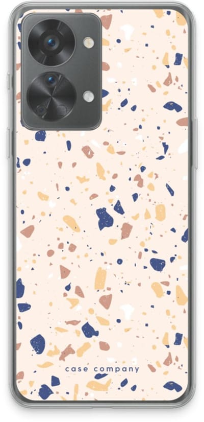 Case Company® - Hoesje geschikt voor OnePlus Nord 2T hoesje - Terrazzo N°23 - Soft Cover Telefoonhoesje - Bescherming aan alle Kanten en Schermrand