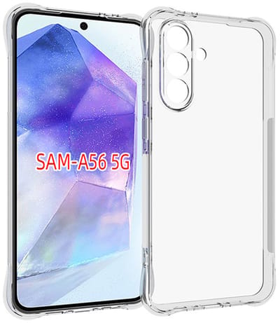 MobyDefend Hoesje - Geschikt voor Samsung Galaxy A36 / Galaxy A56 - Transparante Shockproof TPU Backcover - Verstevigde Hoeken - Volledig Doorzichtig