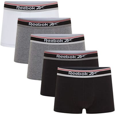 Reebok joggingbroekjes Jay-Blacks/Charcoal Marls/wit - maat S