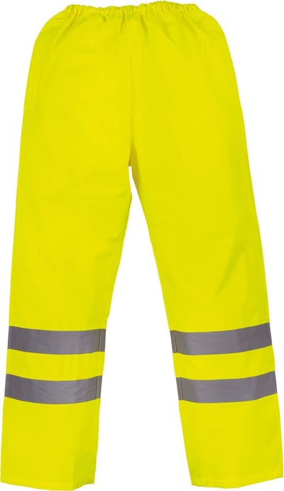 Yoko Hi vis waterproof over trousers YHVS46 - Hi Vis Yellow - S