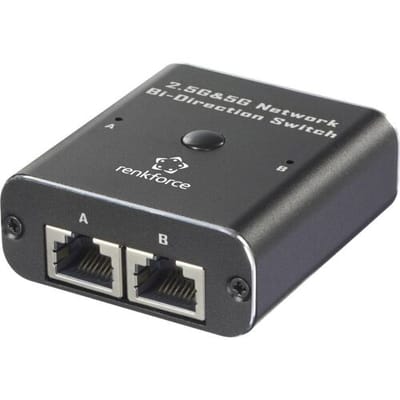 Renkforce RF-6736628 RF-EW-700 Netwerk switch RJ45 2 poorten 5 GBit/s USB-stroomverzorging
