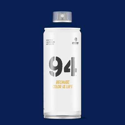 MTN94 Twister Blue spuitbus - 400ml lage druk en matte afwerking spuitverf - Graffiti verf voor vele doeleinden zoals voor diy, klussen, graffiti, hobby en kunst