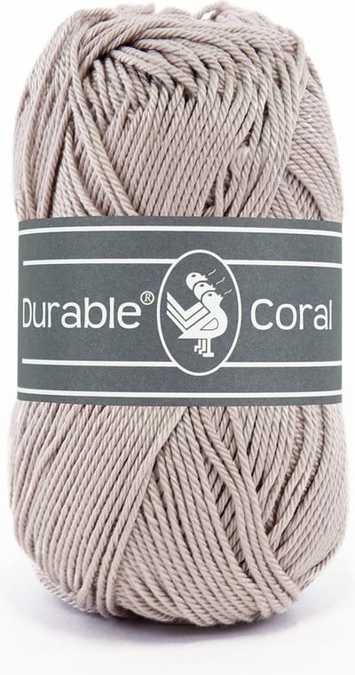Durable Coral - 340 taupe - Gemerceriseerd Katoen Garen