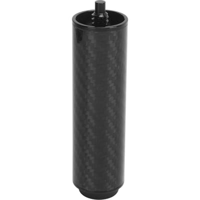 Verlengstuk voor biljartkeu van koolstofvezel, professionele verlenger met bumper, zwart, 10 cm 4 Inch black