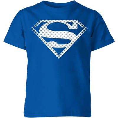 Superman Spot Logo Kids' T-Shirt - Blue - 98/104 (3-4 jaar)