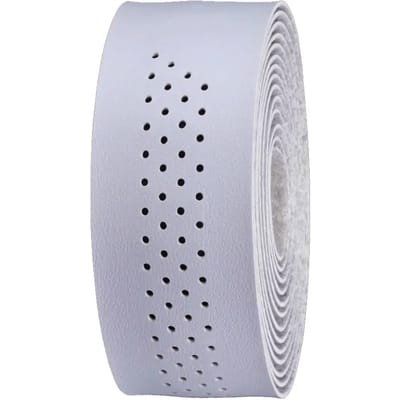 BBB Cycling Stuurlint Racefiets - Zelfklevende Stuurtape van Microfiber - Lengte: 200cm - Dikte: 2mm - Inclusief Stuurdoppen - Wit - SpeedRibbon BHT-12