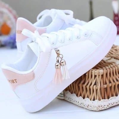 Dames Sneaker Ademend Studenten Casual Schoenen Sport voor Meisjes Platte Mesh Witte Schoenen Vulcanize Desginer 35 white