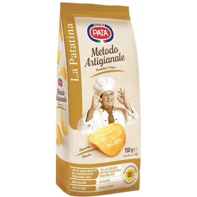 Pata Patatina Gezouten Ambachtelijke Chips 150g Italiaans