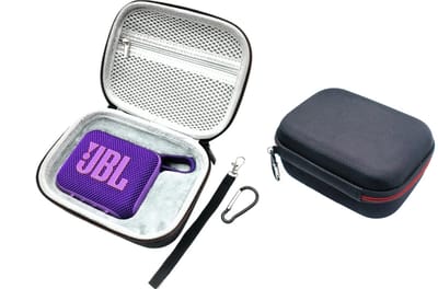 EtuiTab JBL GO 4 Serie - Waterdichte Bescherming - Hardcase - Praktische Zakken - Zachte Binnenkant