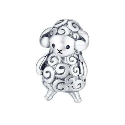 Baby Schaap bedel oxi | bedels voor armband | little scheep bead | Zilverana | geschikt voor alle bekende merken | 925 zilver | moederdag