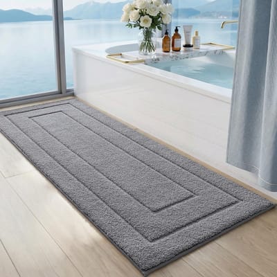 Zachte Badkamermat 60x150 cm - Antislip en Snel Drogend - Machinewasbaar