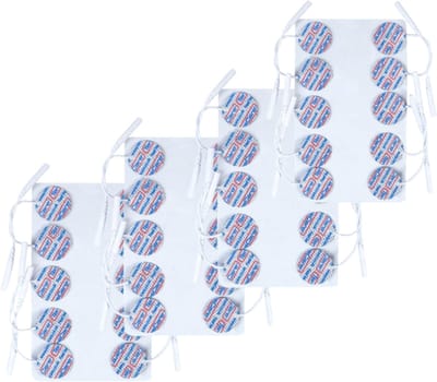 TensCare - Bundel 4x 10 pads cirkelvorm (1 set) |electroden pads tens | elektrodenpads | Zelfklevende Elektroden Pads | Gel-elektroden | tens pads | tens elektroden | tens plakkers | tens elektrode pads