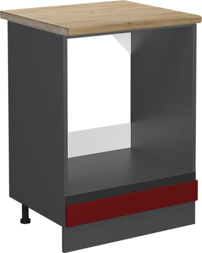 Vicco R-Line Ovenombouwkast – 60 cm, WB Eik Rood