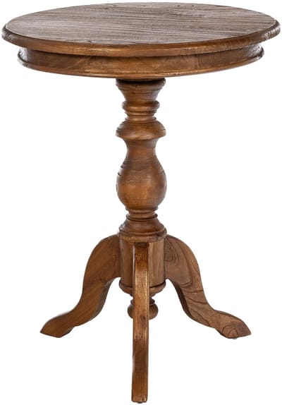 CLP Wiva Bijzettafel - Rond - 50x50 cm - bruin