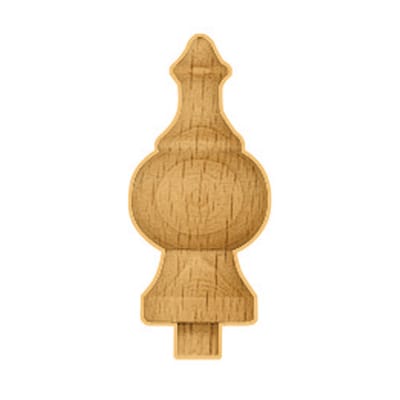Decoratief deel gedraaid eikenhout