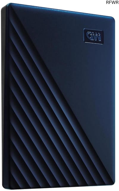RFWR® 4 TB Draagbare Harde Schijf - Geschikt voor Time Machine, Slank Ontwerp, Wachtwoordbeveiliging en SuperSpeed USB