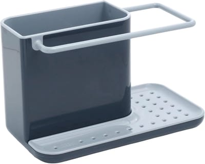 Peysaitr - Vaatdoekhouder - afwateringsrek - Aanrecht Organiser - Keuken Organizers - Gootsteen Organizer - Zwart-grijs - 21x11.5x13,5 cm - 1 stuk