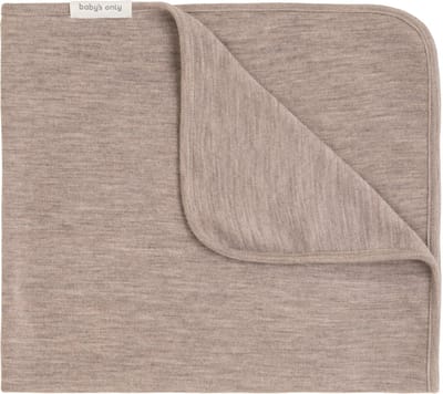Baby's Only Ledikantdeken Merino Fine Meadow - Babydeken gemaakt van 100% merinowol - Deken voor in de ledikant - Geschikt voor alle 4 de seizoenen - Sand - 100x135 cm