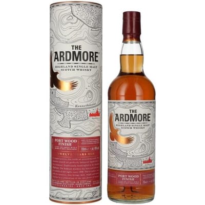 De Ardmore Whisky The Ardmore 12 Years Old PORT WOOD FINISH 46% Vol. 0,7l in geschenkverpakking