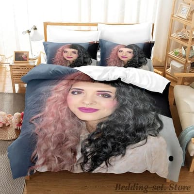 Sexy Zangeres Melanie Martinez Beddengoed Set Eenpersoons Twin Vol Queen King Size Bed Set Volwassene Kind Slaapkamer Dekbedovertrek Sets 70x133cm 2pcs