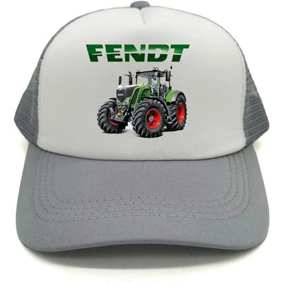 Fendt Trucker Cap Mannen Grappige Landbouw Tractor Landbouw Fendt Hoed Baseballpet Coole Zomer Unisex Mesh Net Petten Adjustable white