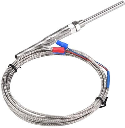 Dailygoods- Temperatuursensor PT100 - Thermokoppel 0-400℃ - Precisie Sonde - Hoge Reactiesnelheid - Stabiele Prestaties - Hoogwaardige Terminalconnectoren