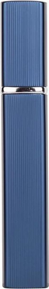 Luxe Ribbel Parfumflesje - Parfumflesje voor in vliegtuig - Hervulbaar - Navulbare Parfum Verstuiver - 12ML - Blauw