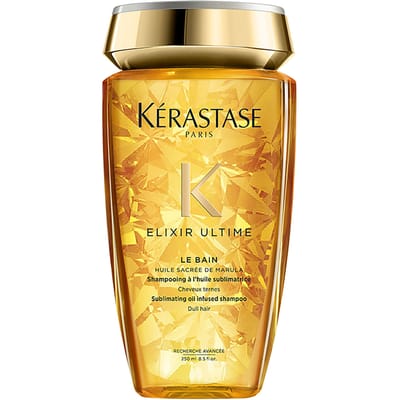 Elixir Ultime Bain Shampoo 250 ml – Shampoo, Shine Enhancing, For Dull Hair, Luxury Fragrance, Gold, Marula Oil, Suitable For Daily Hair Care Routine