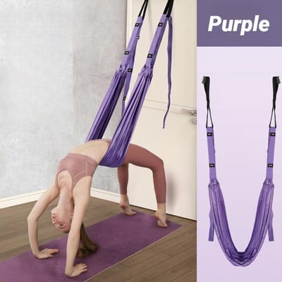 Verstelbare Aerial Yoga Band voor Vrouwen Stretch Splits Trainer Gym Band Schommel Stretching Fitness Hangmat