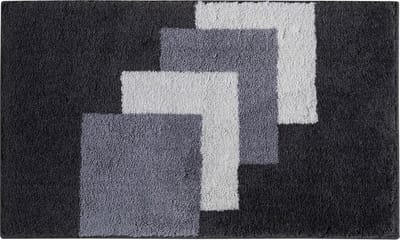 Casilin Badmat Antislip 70x120cm Graduale - Waterabsorberende Badkamermat - Wasbaar en Sneldrogend - Voor Douche en Bad - Hoogpolig - Acryl - Grijs