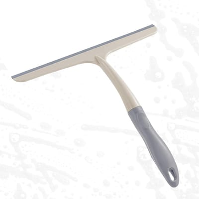 Raamschraper - Raamtrekker Douchewisser - Gladde Oppervlakken Reinigen - Dubbele Functie - 24.5 cm - Beige