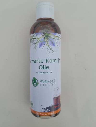 Moringa's Finest - Zwartzaad olie - koudgeperst - Nigella sativa olie - 200 ml