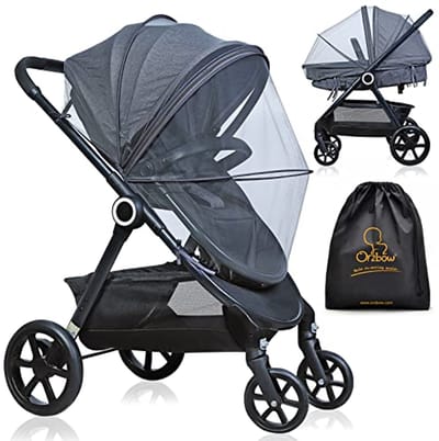 Universeel Muskietennet voor Kinderwagen - Duurzaam en Stabiel met Rits