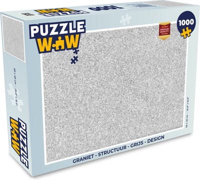 Puzzel Graniet - Structuur - Grijs - Design - Legpuzzel - Puzzel 1000 stukjes volwassenen