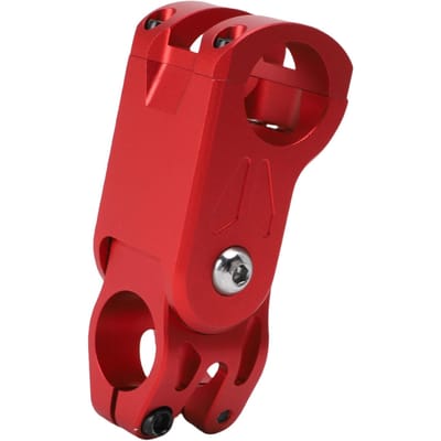 Potence de Vélo en Alliage d'Aluminium Rouge Amortissante pour Guidon de Vélo VTT Vélo de Route red