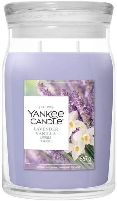 Yankee Candle - Lavender Vanilla Large Jar - tot 80 branduren