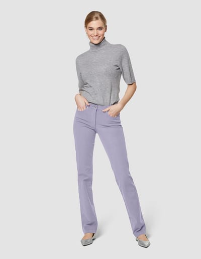 MADELEINE M-Jeans, Wijd M-jeans in recht model met logo-borduursel