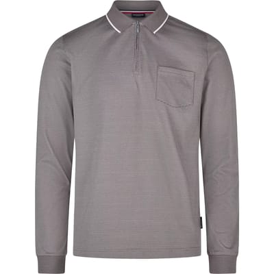 Jersey poloshirt met lange mouwen Hechter
