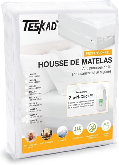 Waterdichte Matrasbeschermer tegen Bedwantsen en Allergenen | Ademend en Wasbaar